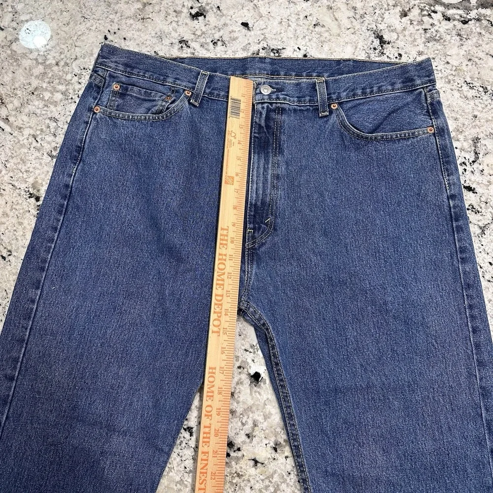 Levi's 505 Jeans Men 42x30 (Fits 40x30) Blue Denim Straight Leg Classic Fit